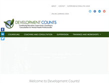 Tablet Screenshot of developmentcounts.com
